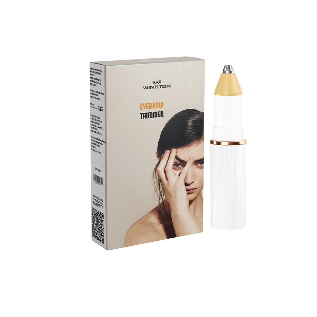 Winston Eyebrow Trimmer for Painless Hair Removal with Rechargeable Battery Operation