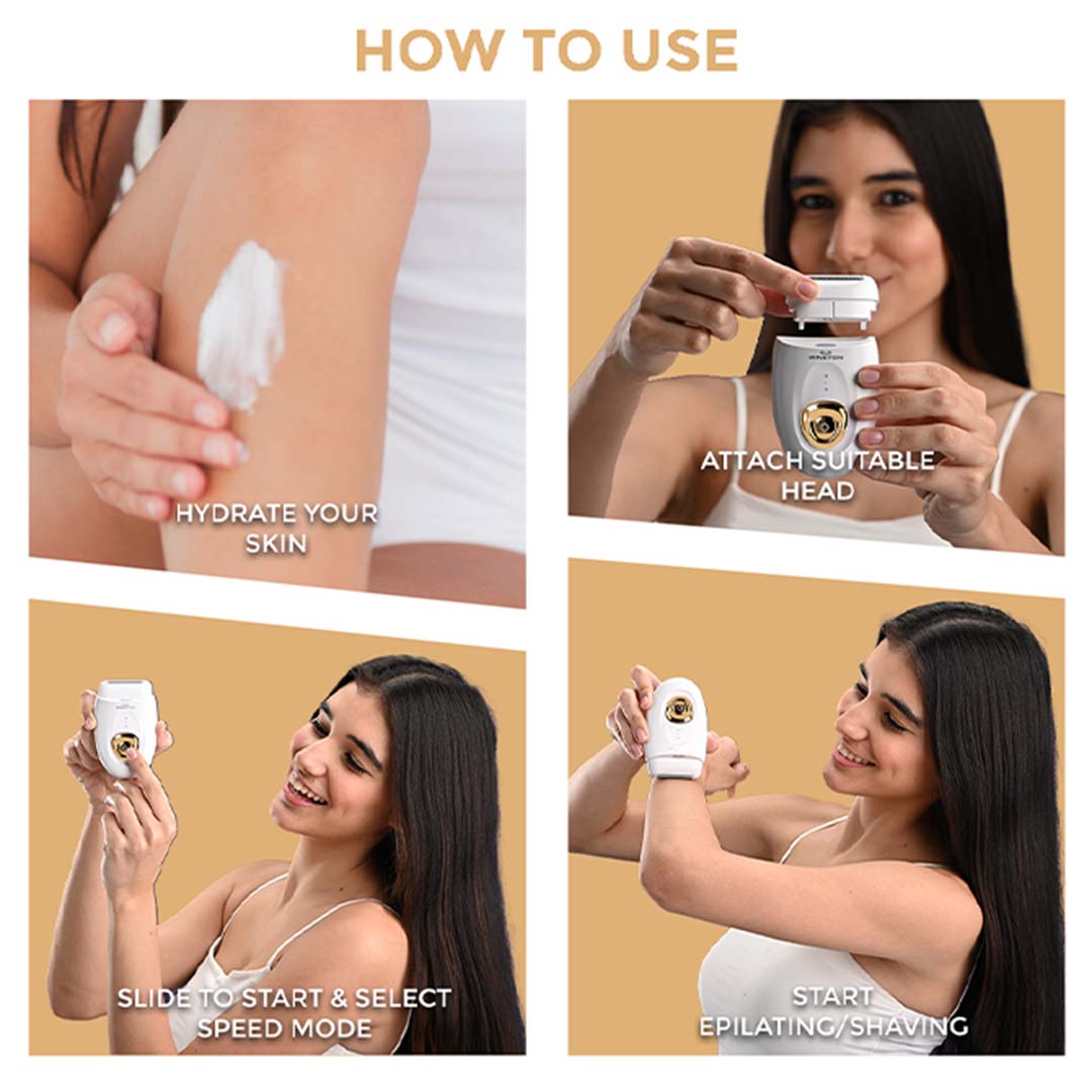 Winston Rechargeable Body Epilator and Shaver for Women - 60 min Runtime