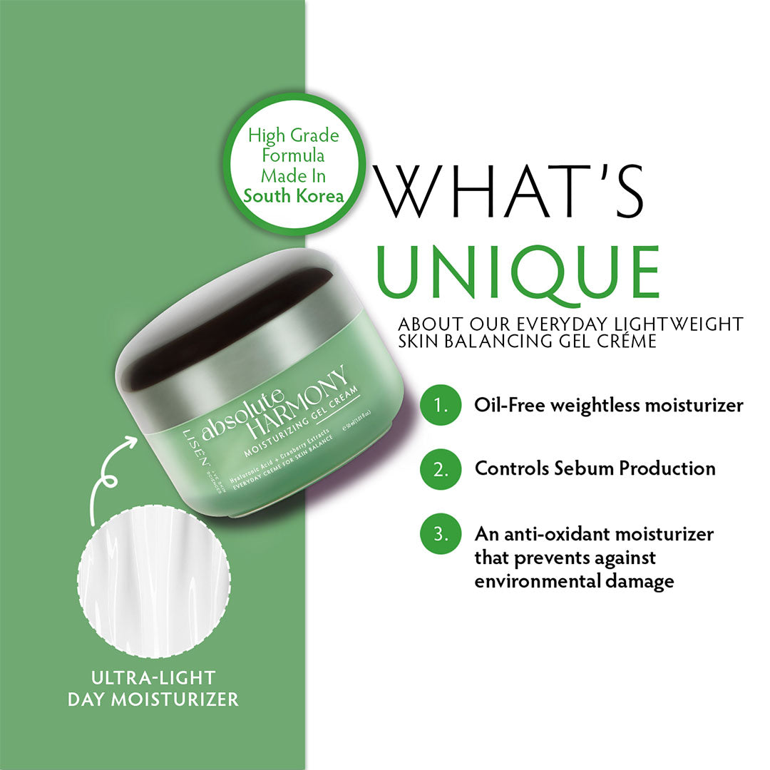 LISEN Absolute Harmony Moisturizing Gel Cream with Hyaluronic Acid & Cranberry Extract