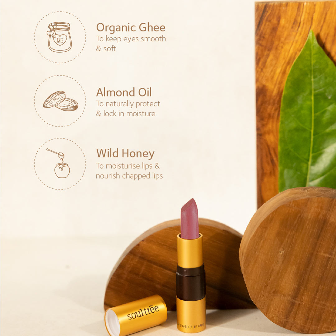 Vanity Wagon | Buy SoulTree Ayurvedic Lipstick, Deep Blush 820