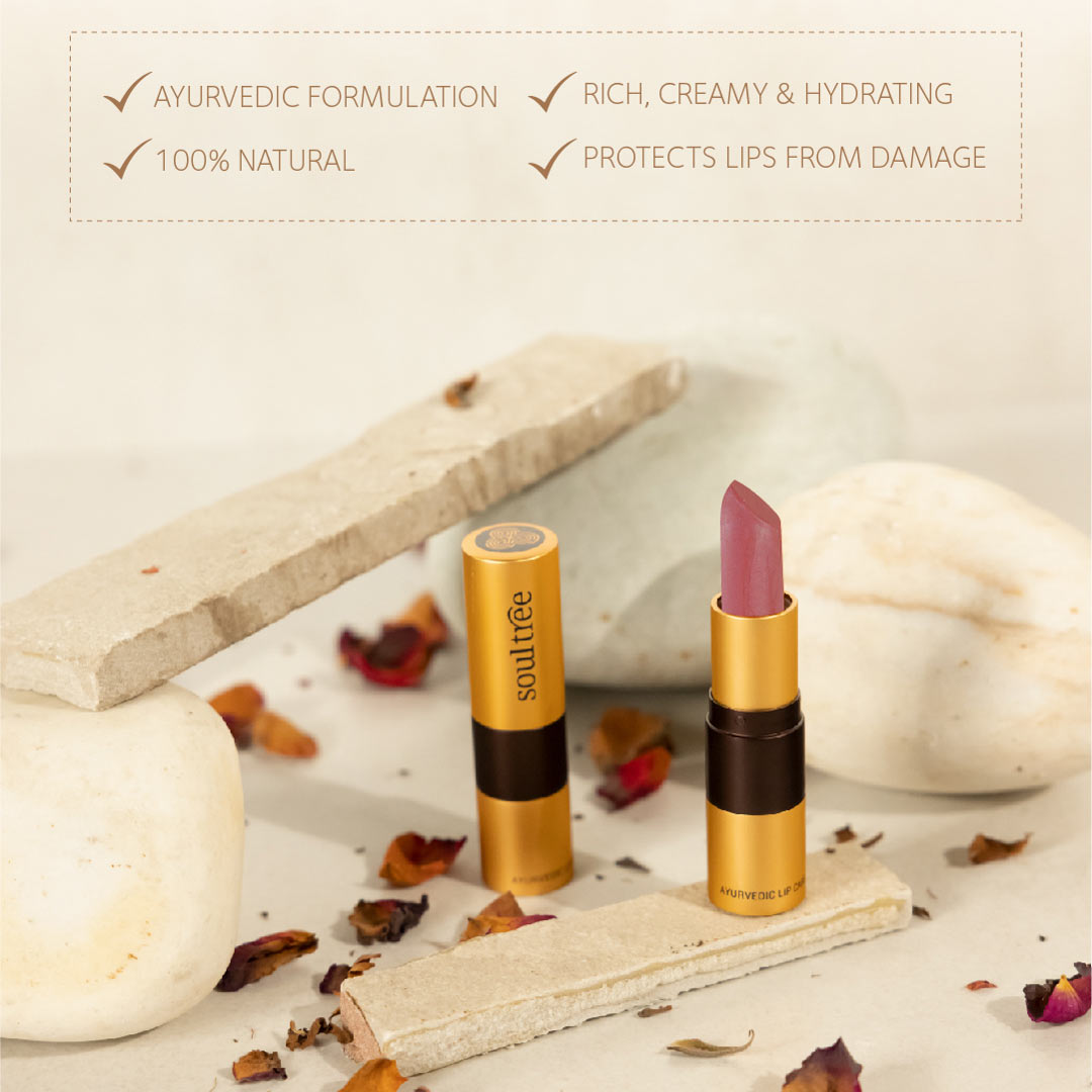 Vanity Wagon | Buy SoulTree Ayurvedic Lipstick, Deep Blush 820