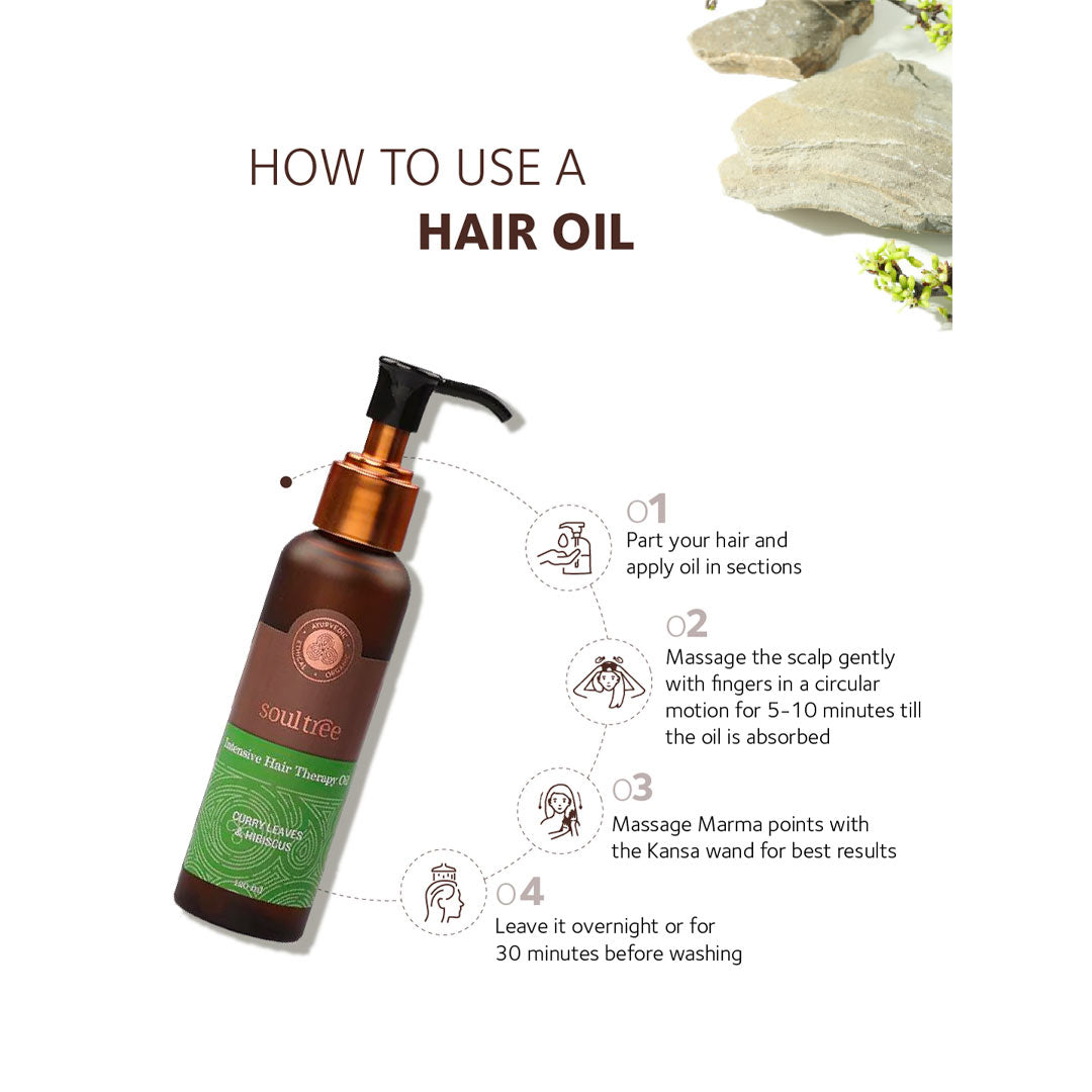 Vanity Wagon | Buy SoulTree Intensive Hair Therapy Oil with Curry Leaves & Hibiscus