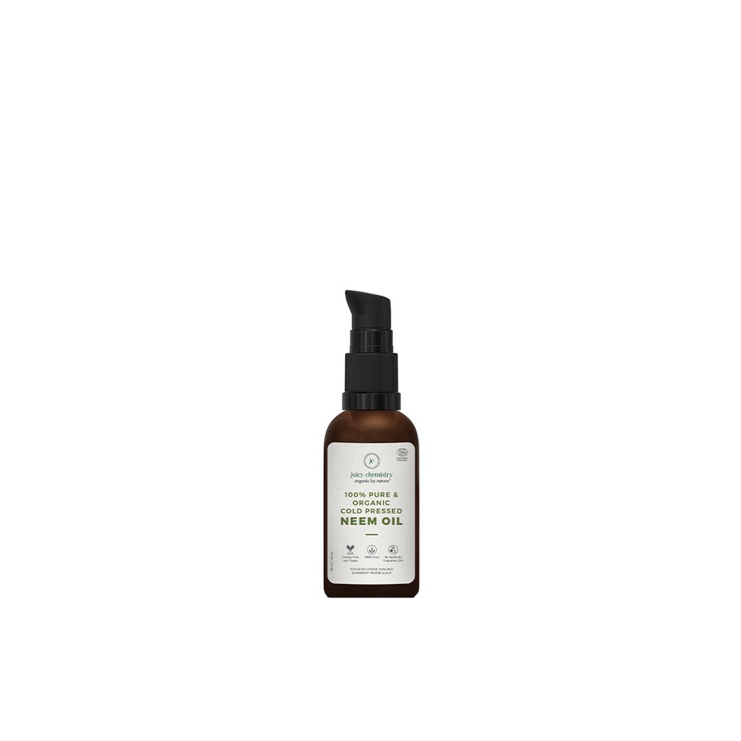 Vanity Wagon l Buy Juicy Chemistry 100% Organic Neem Cold Pressed Carrier Oil