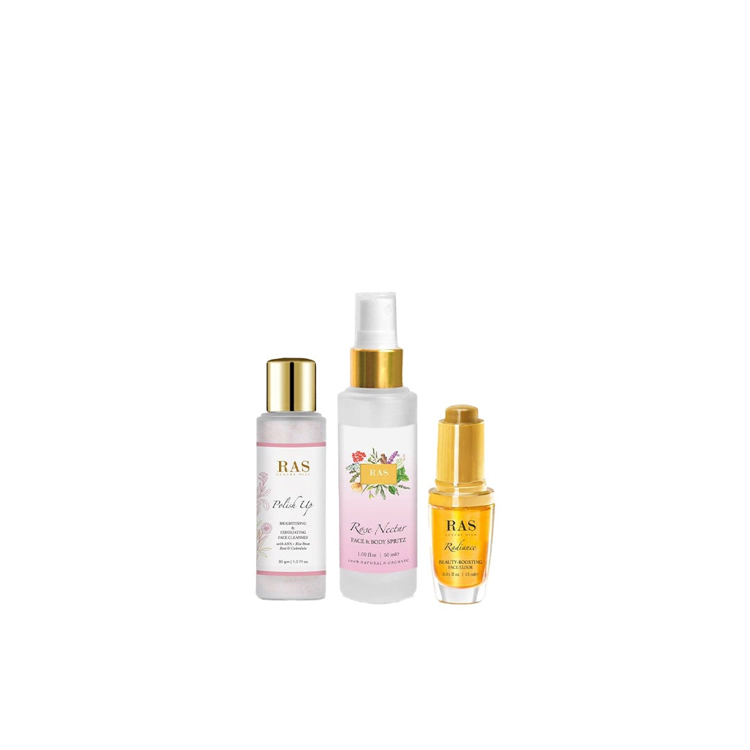 Vanity Wagon l Buy RAS Luxury Oils Radiant Skin: Cleanse Tone & Moisturise Trio 