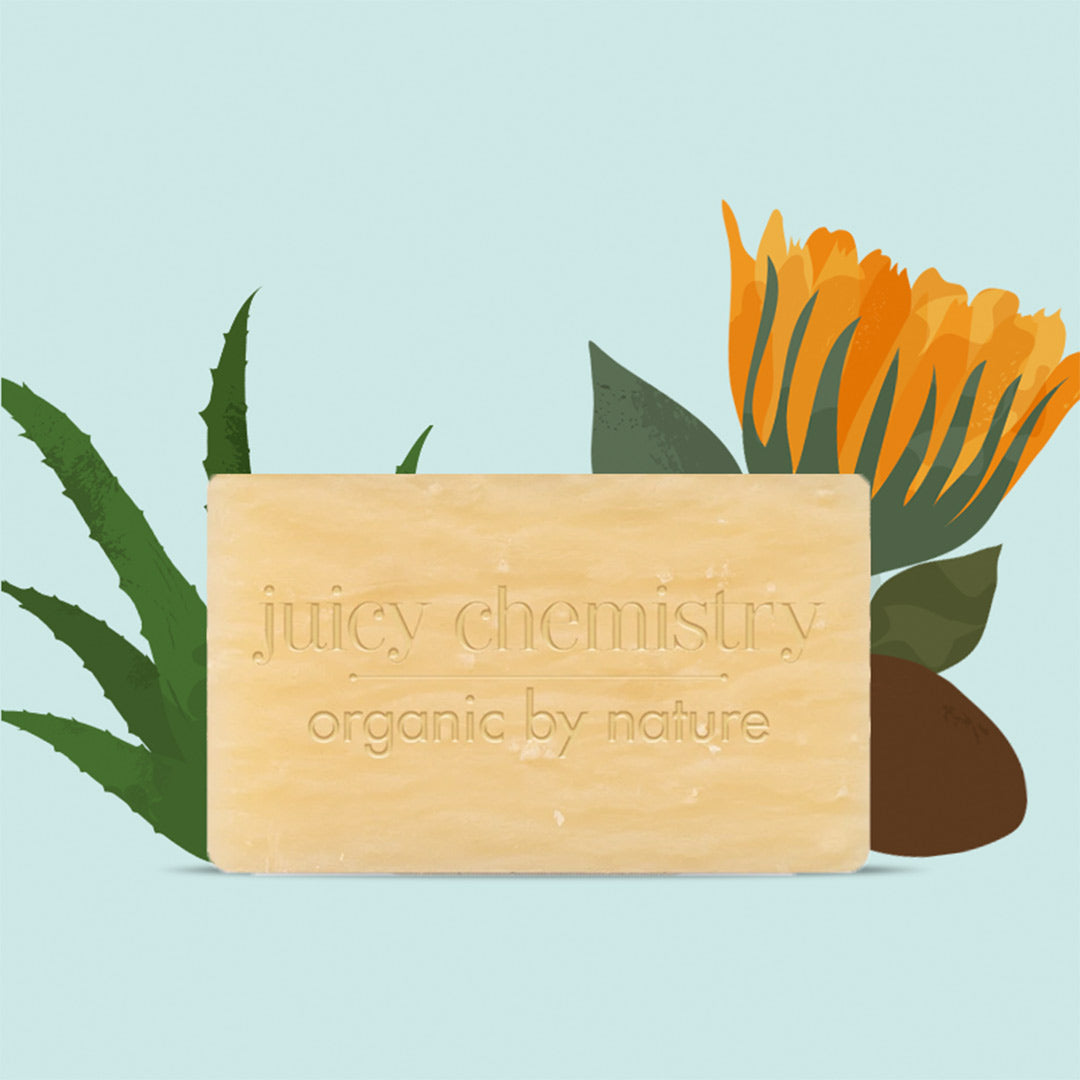 Juicy Chemistry Junior Care, Organic Baby Soap with Aloe Vera, Calendula and Shea