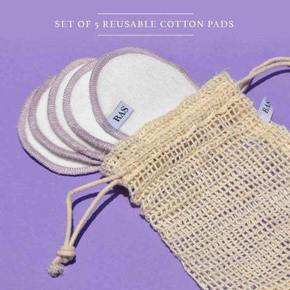 Vanity Wagon l Buy RAS Luxury Oils Reusable Bamboo Cotton Facial Pads