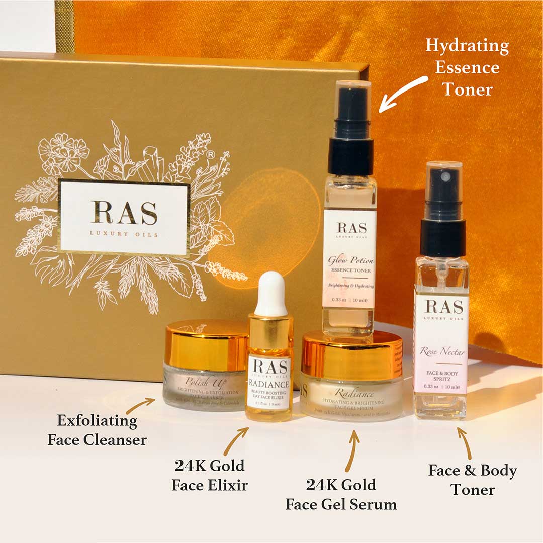 Vanity Wagon l Buy RAS Luxury Oils 5-Step Skin Brightening Bestsellers Set (Minis)