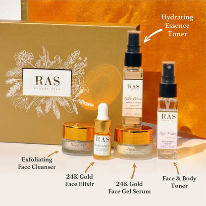 Vanity Wagon l Buy RAS Luxury Oils 5-Step Skin Brightening Bestsellers Set (Minis)