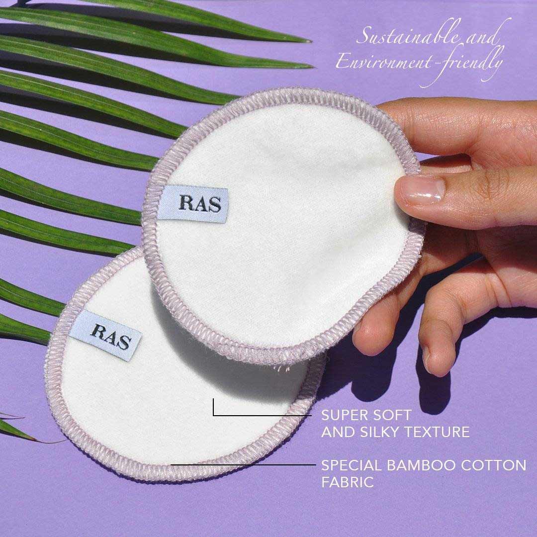 Vanity Wagon l Buy RAS Luxury Oils Reusable Bamboo Cotton Facial Pads