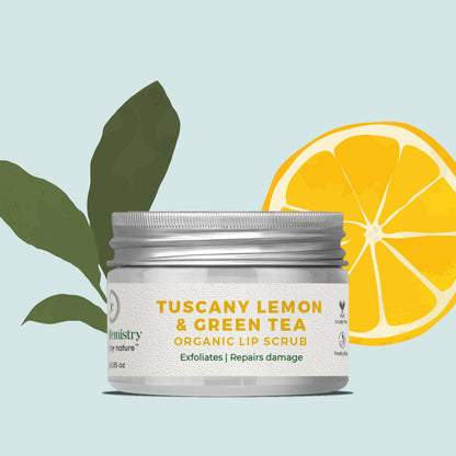 Vanity Wagon l Buy Juicy Chemistry Tuscany Lemon & Green Tea Organic Lip Scrub