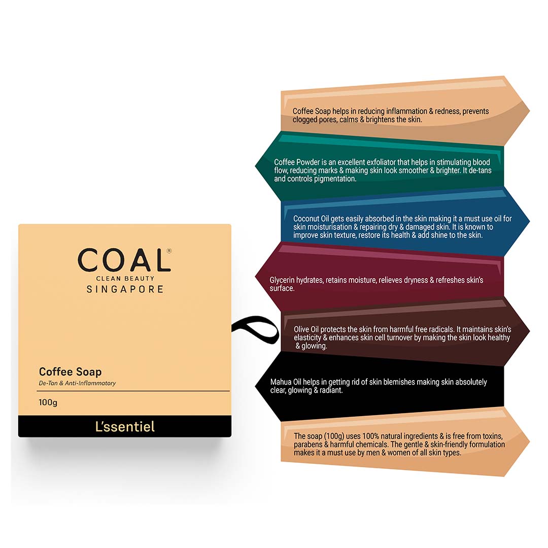 Vanity Wagon | Buy COAL Clean Beauty Coffee Soap for De-Tan & Anti-Inflammatory