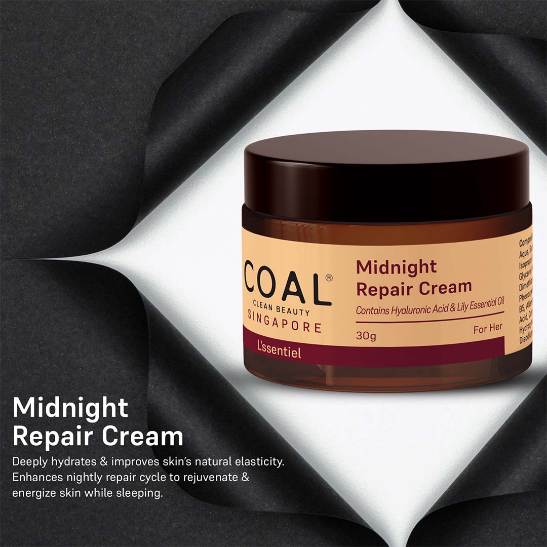 Vanity Wagon | Buy COAL Clean Beauty Midnight Repair Cream with Hyaluronic Acid & Lily Essential Oil