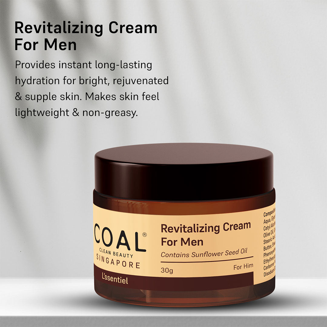 Vanity Wagon | Buy COAL Clean Beauty Revitalizing Cream with Sunflower Seed Oil for Men