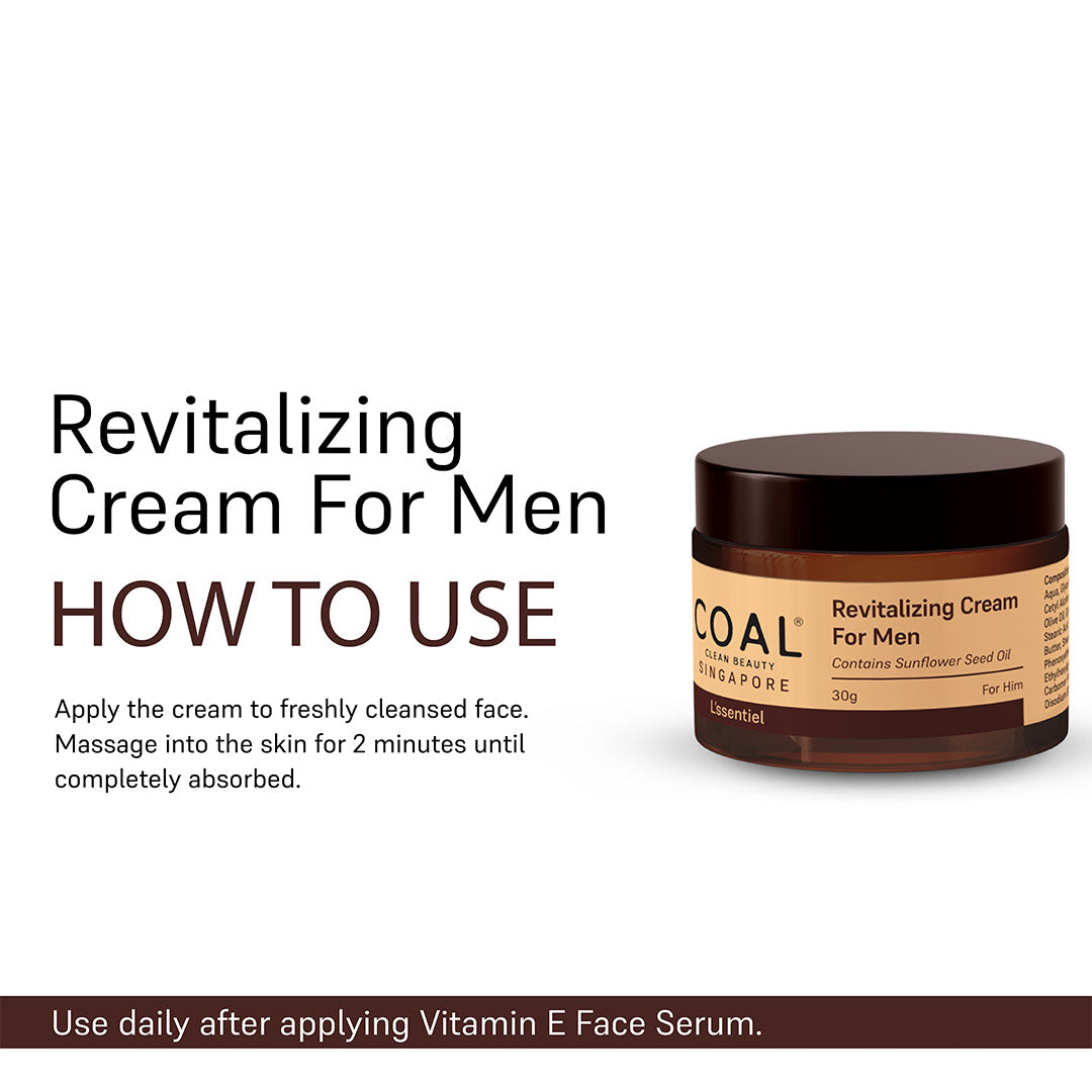 Vanity Wagon | Buy COAL Clean Beauty Revitalizing Cream with Sunflower Seed Oil for Men