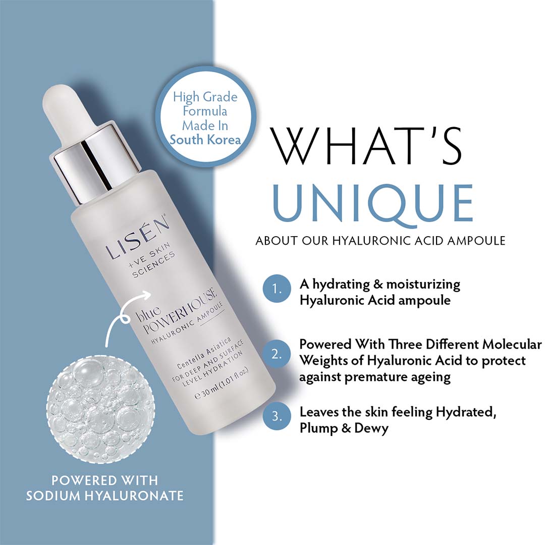 LISEN Blue Powerhouse Hyaluronic Ampoule with Centella Asiatica