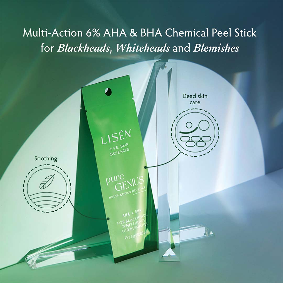 LISEN Pure Genius Multi - Action Peel Stick with AHA & BHA
