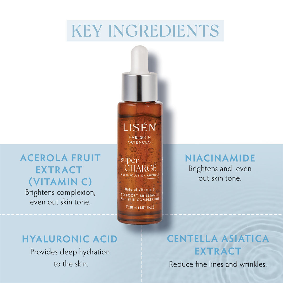 LISEN Supercharge ++ Multi-Solution Ampoule with Natural Vitamin C