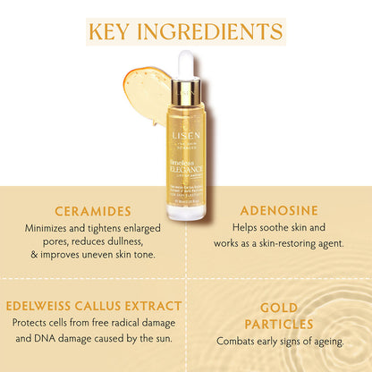 LISEN Timeless Elegance Lift Up Ampoule with Edelweiss & Gold Particles