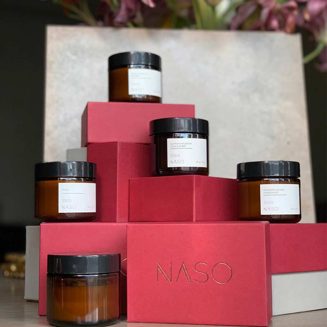 Vanity Wagon | Buy Naso Profumi Basil Infused in Sambac Mini Candle