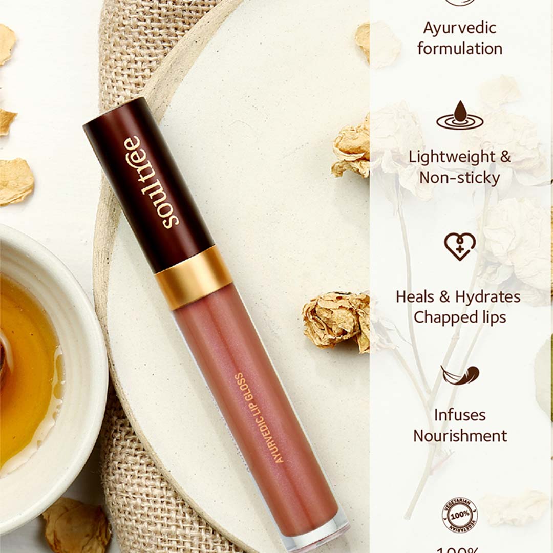 Vanity Wagon | Buy SoulTree Ayurvedic Lip Gloss, Sunshine-1