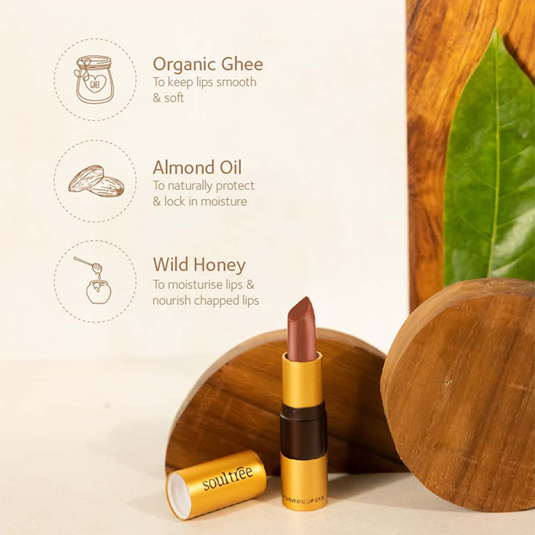 Vanity Wagon | Buy SoulTree Ayurvedic Lipstick, Cantaloupe 817-1