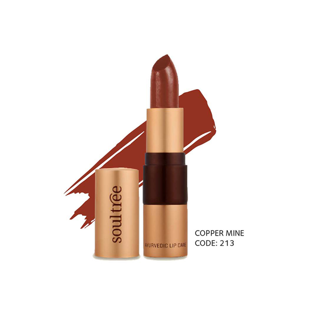 Vanity Wagon | Buy SoulTree Ayurvedic Lipstick, Copper Mine 213