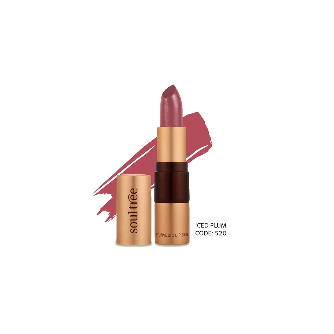 Vanity Wagon | Buy SoulTree Ayurvedic Lipstick, Iced Plum 520-1