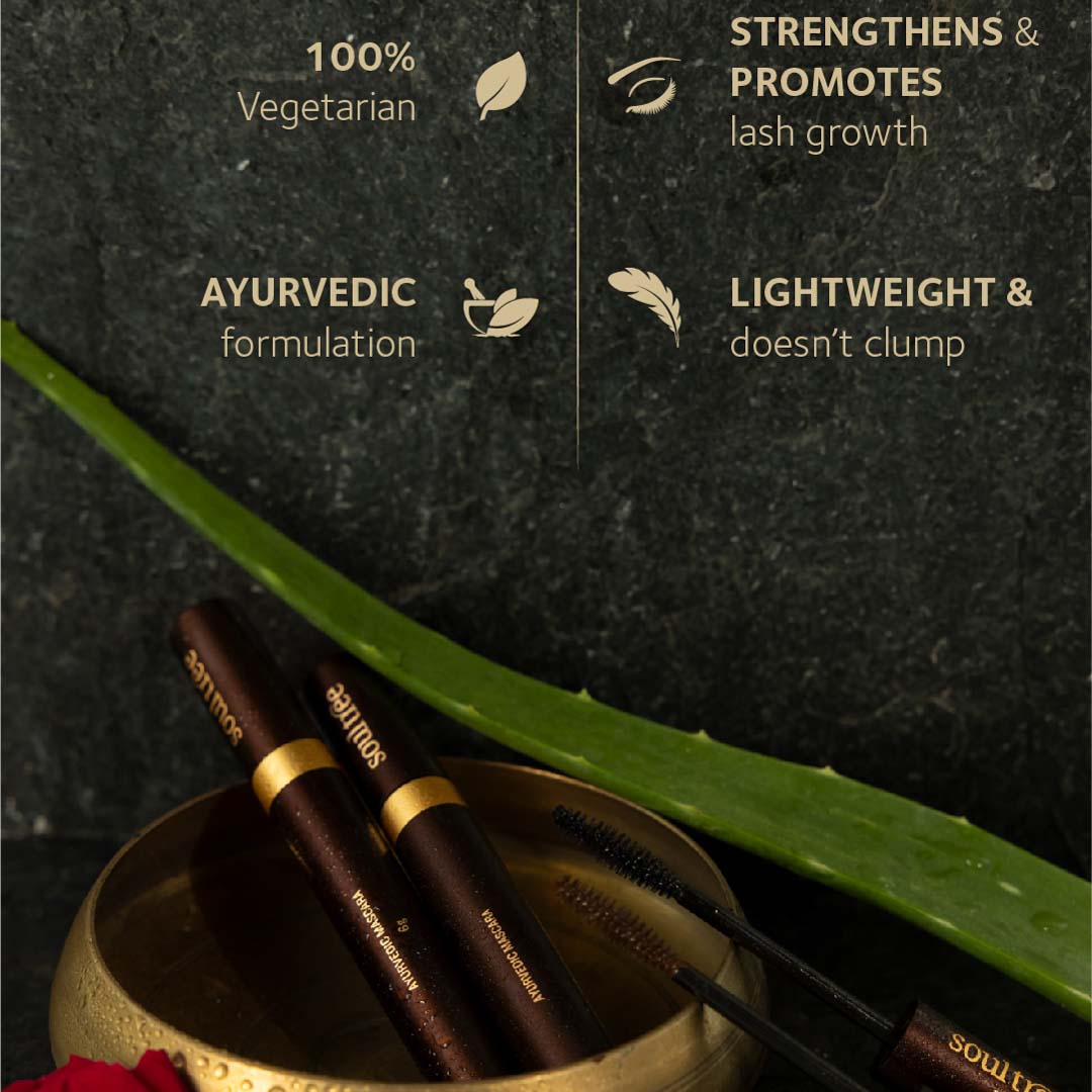 SoulTree Ayurvedic Mascara, Pure Black