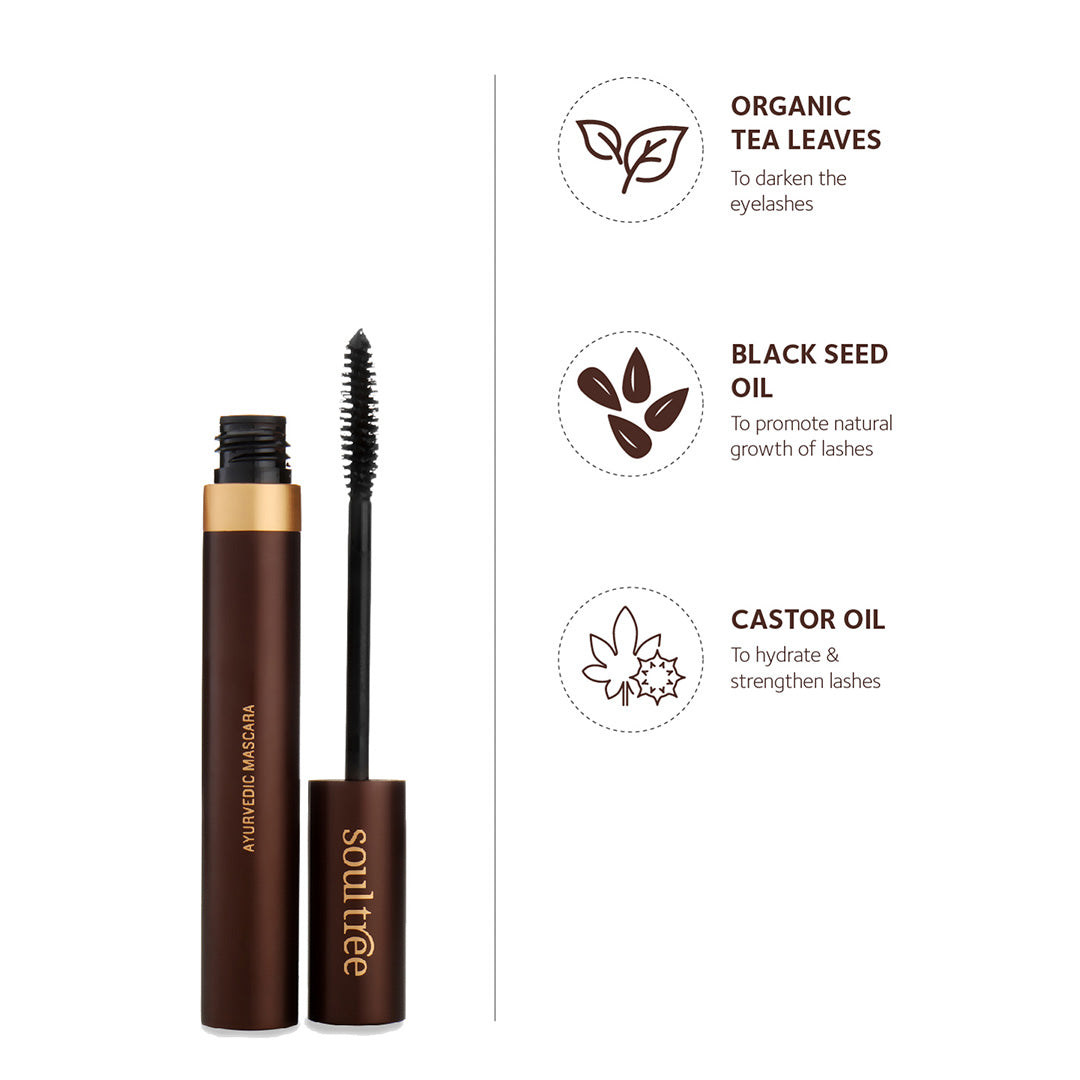 SoulTree Ayurvedic Mascara, Pure Black