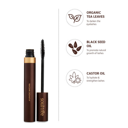 SoulTree Ayurvedic Mascara, Pure Black