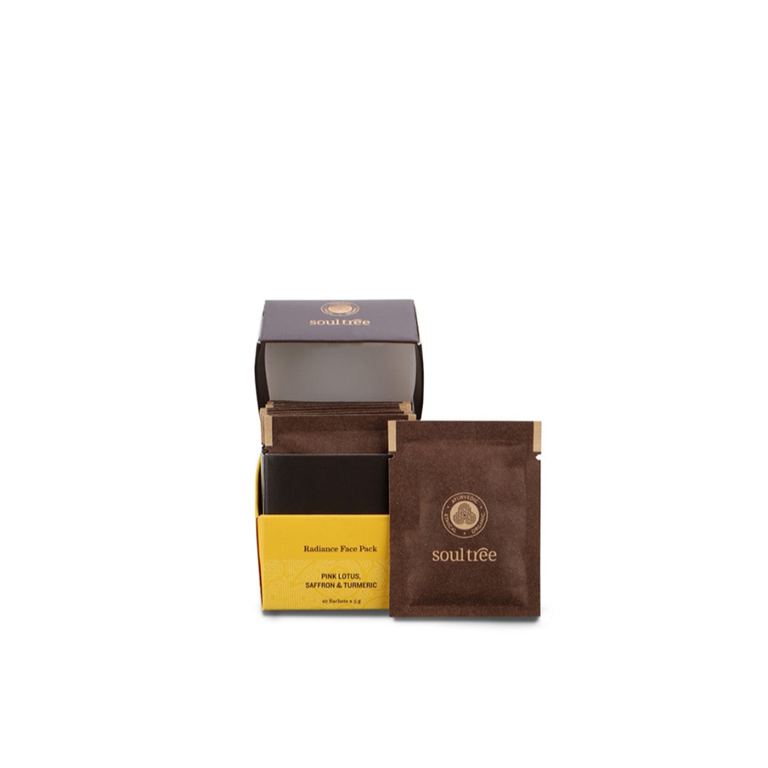 Vanity Wagon | Buy SoulTree Ayurvedic Radiance Face Pack with Pink Lotus, Saffron & Turmeric