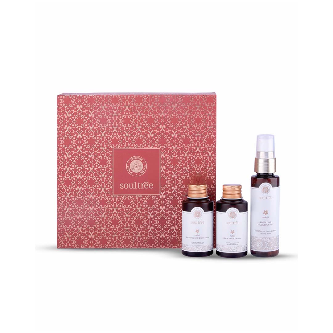 Vanity Wagon | Buy Soultree Malatii Jasmine Essentials Revitalising Body Care Mini Box