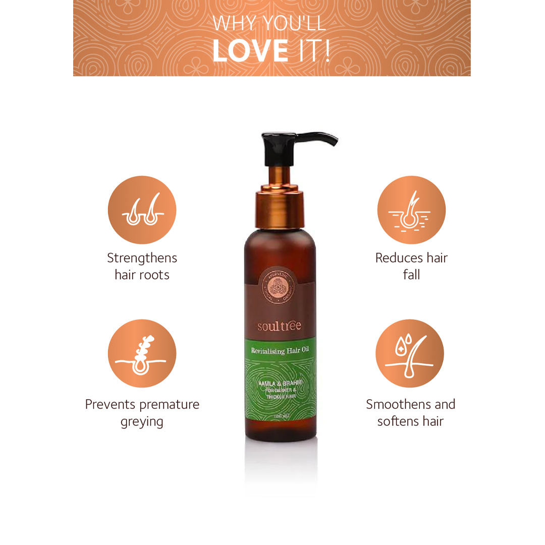 Vanity Wagon | Buy SoulTree Revitalising Hair Oil with Aamla & Brahmi