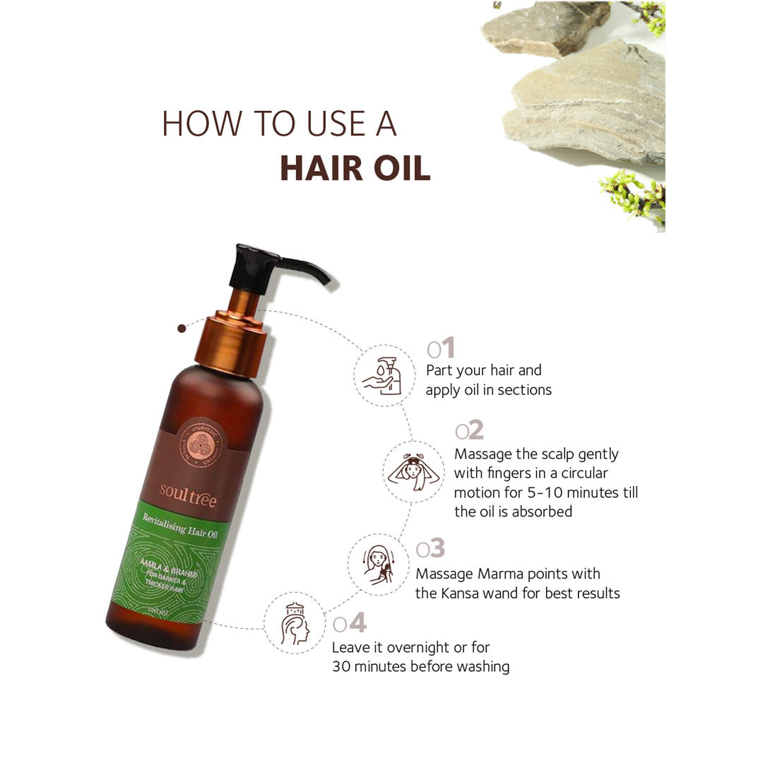 Vanity Wagon | Buy SoulTree Revitalising Hair Oil with Aamla & Brahmi