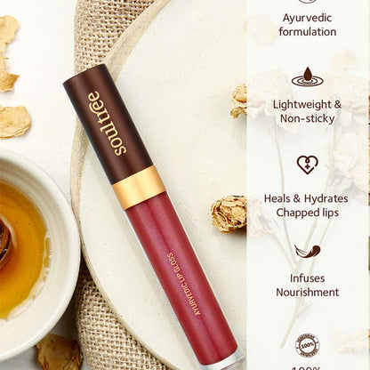 Vanity Wagon | Buy Soultree Ayurvedic Lip Gloss, Lush Berry-1