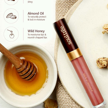 Vanity Wagon | Buy Soultree Ayurvedic Lip Gloss,  Nude Pink-1