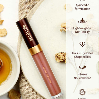 Vanity Wagon | Buy Soultree Ayurvedic Lip Gloss,  Nude Pink-1