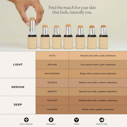 Vanity Wagon | Buy asa Face Stick with SPF 15 Refill, Quinoa 